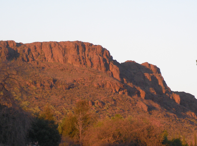 Cliffs at sunset. Simi Valley?