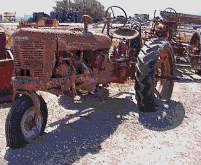 An old 'Farmall' tractor