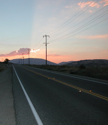 Highway 138 out near three points