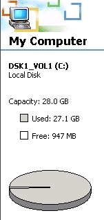 full hard drive