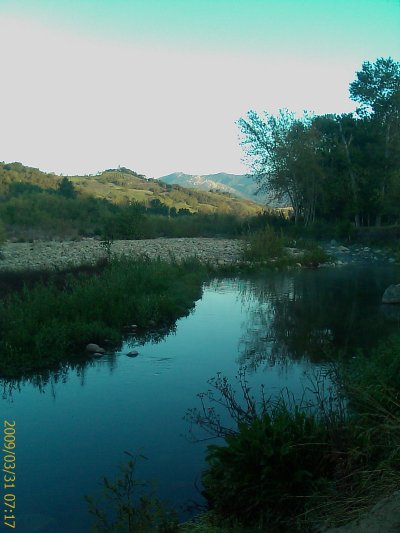 A riverside, somewhere in Ventura county