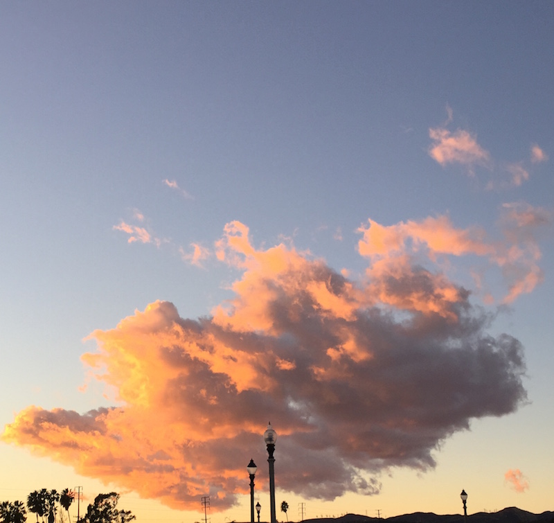 A winter sunsets cloudscape