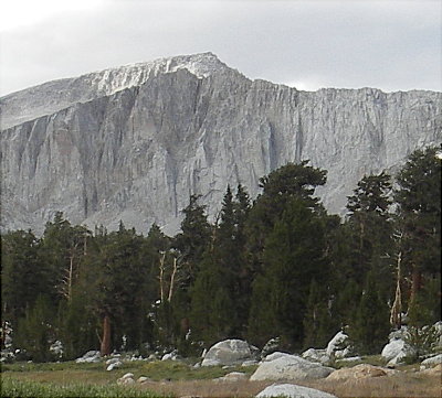 A wall of rock