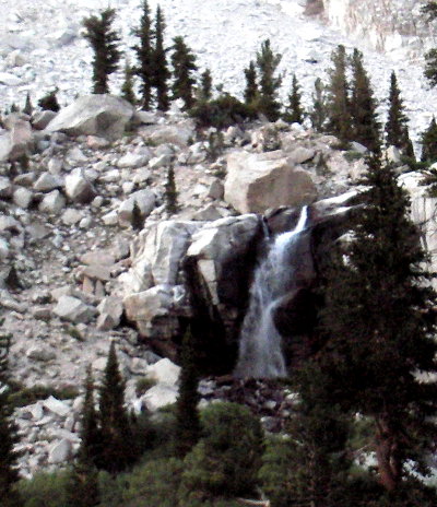 Waterfall near the Mt. Whitney trail