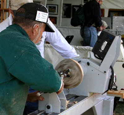 Wood turner, turning wood