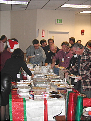 xmas food on table, 2002