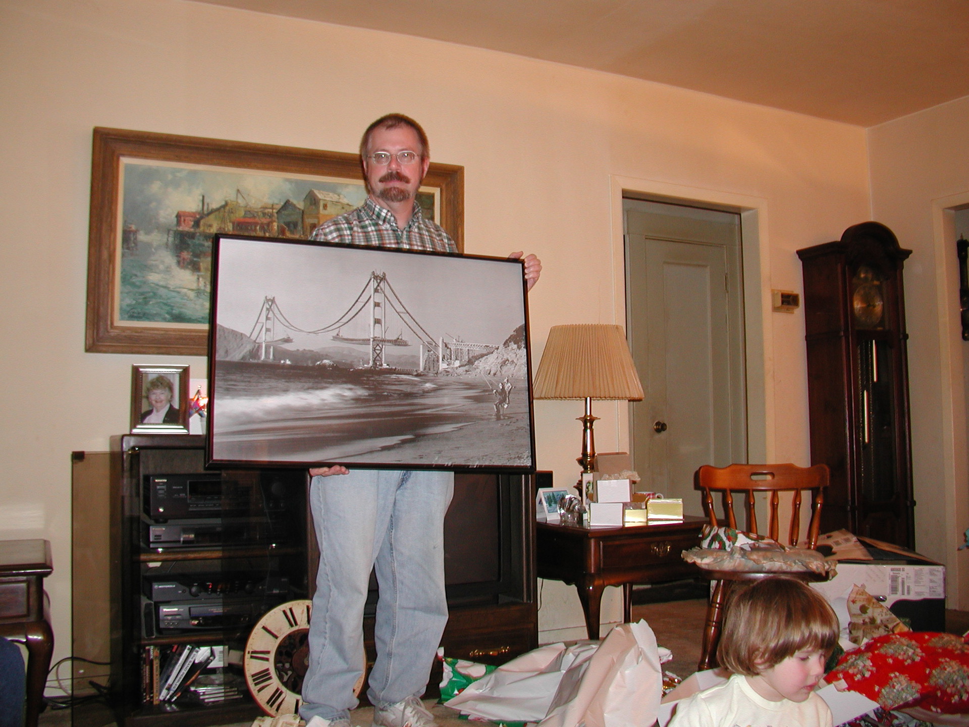 Christmas 2002, me and the Golden Gate bridge