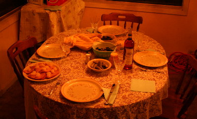 Christmas 2007 dinner table