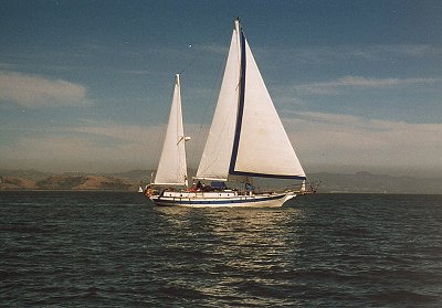 Yawl on SF Bay, ca. 1999